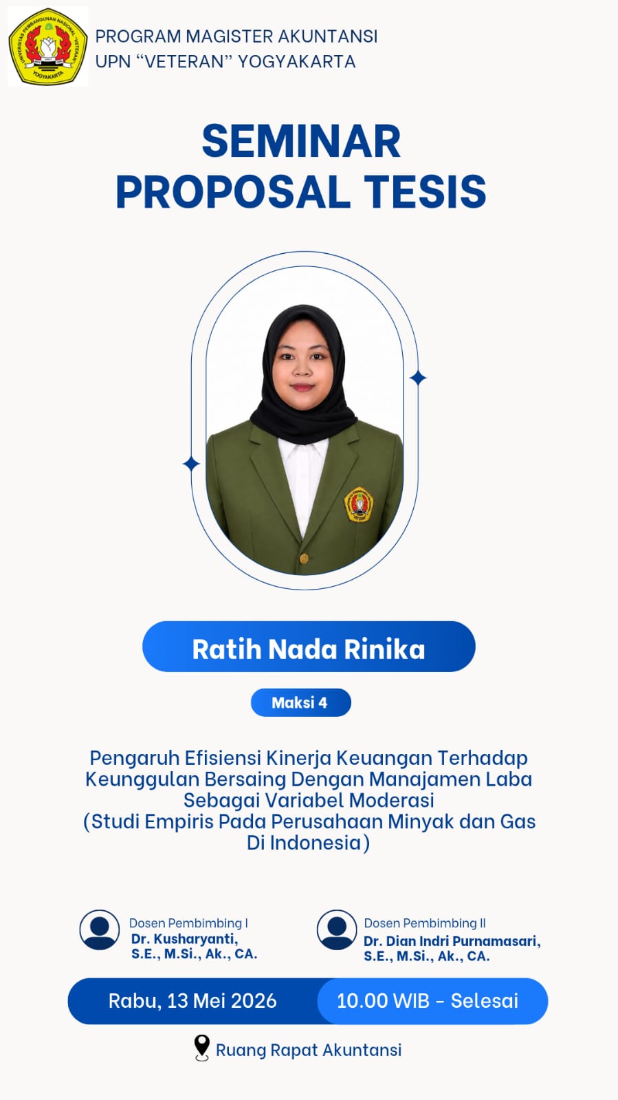 Program Studi Akuntansi <br/> Program Magister